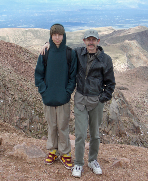 2005 with Ben on Pikes Peak
