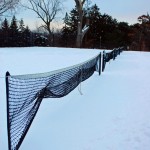 Tennis Nets in Snow